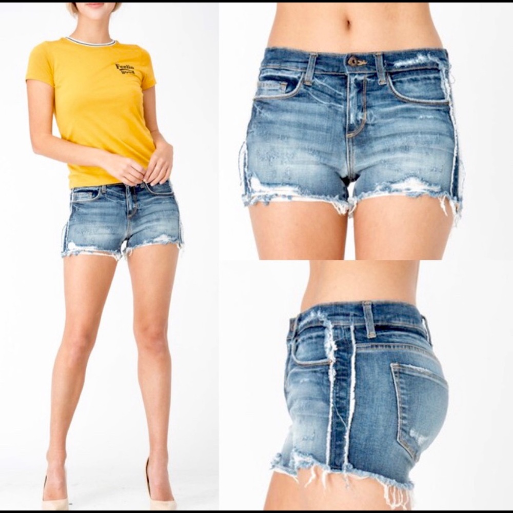 🥳 Just In!🥳 Distressed Shorts Dark Wash 💓🛍❣️ - Picture 5 of 5